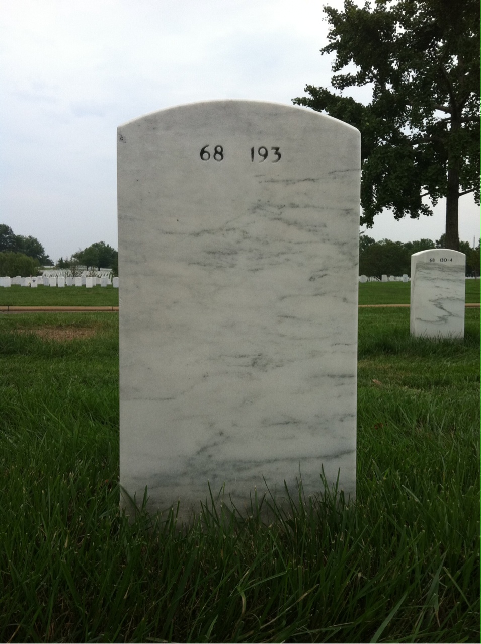 Back of headstone — Gerard Ostrander