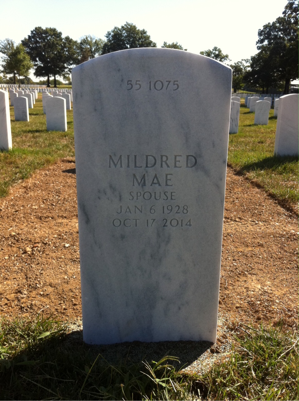Back of headstone — Donald Allen