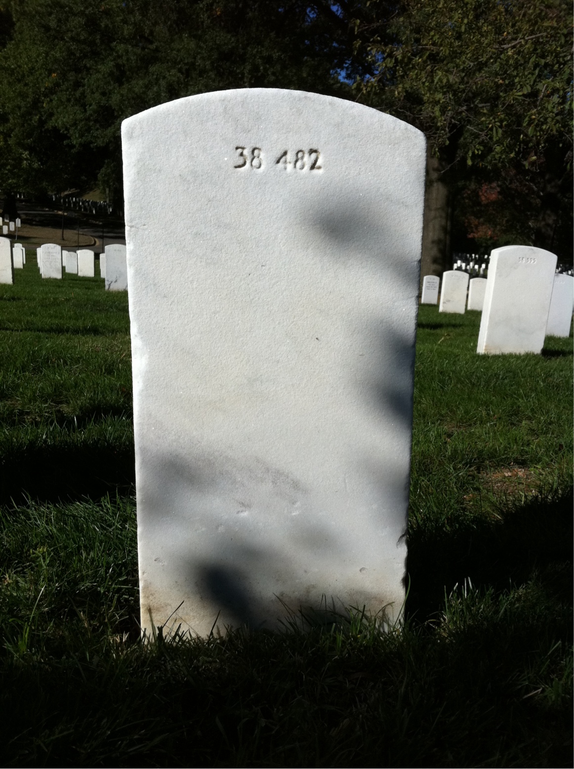 Back of headstone — Robert James Smith