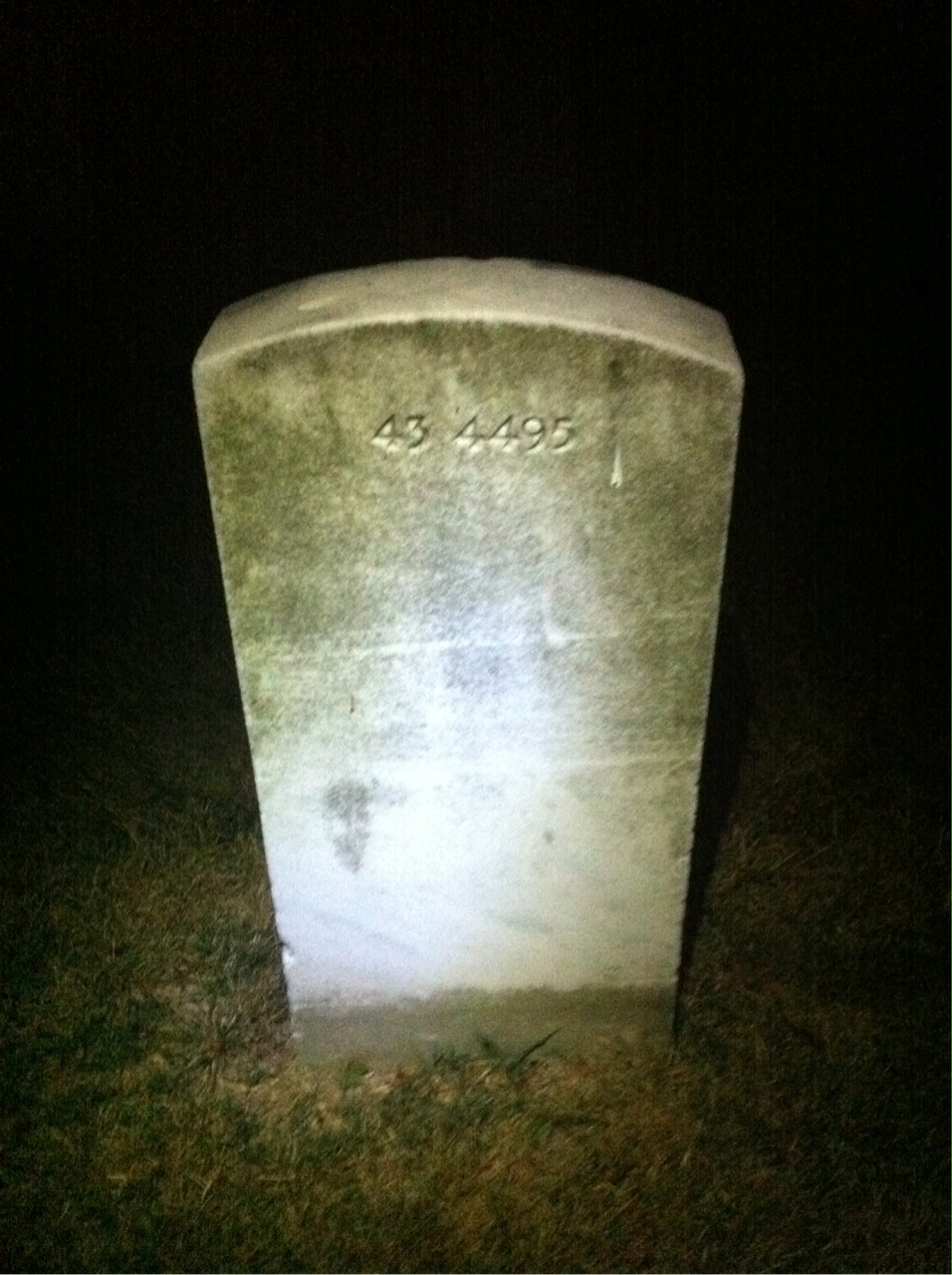 Back of headstone — William Berens