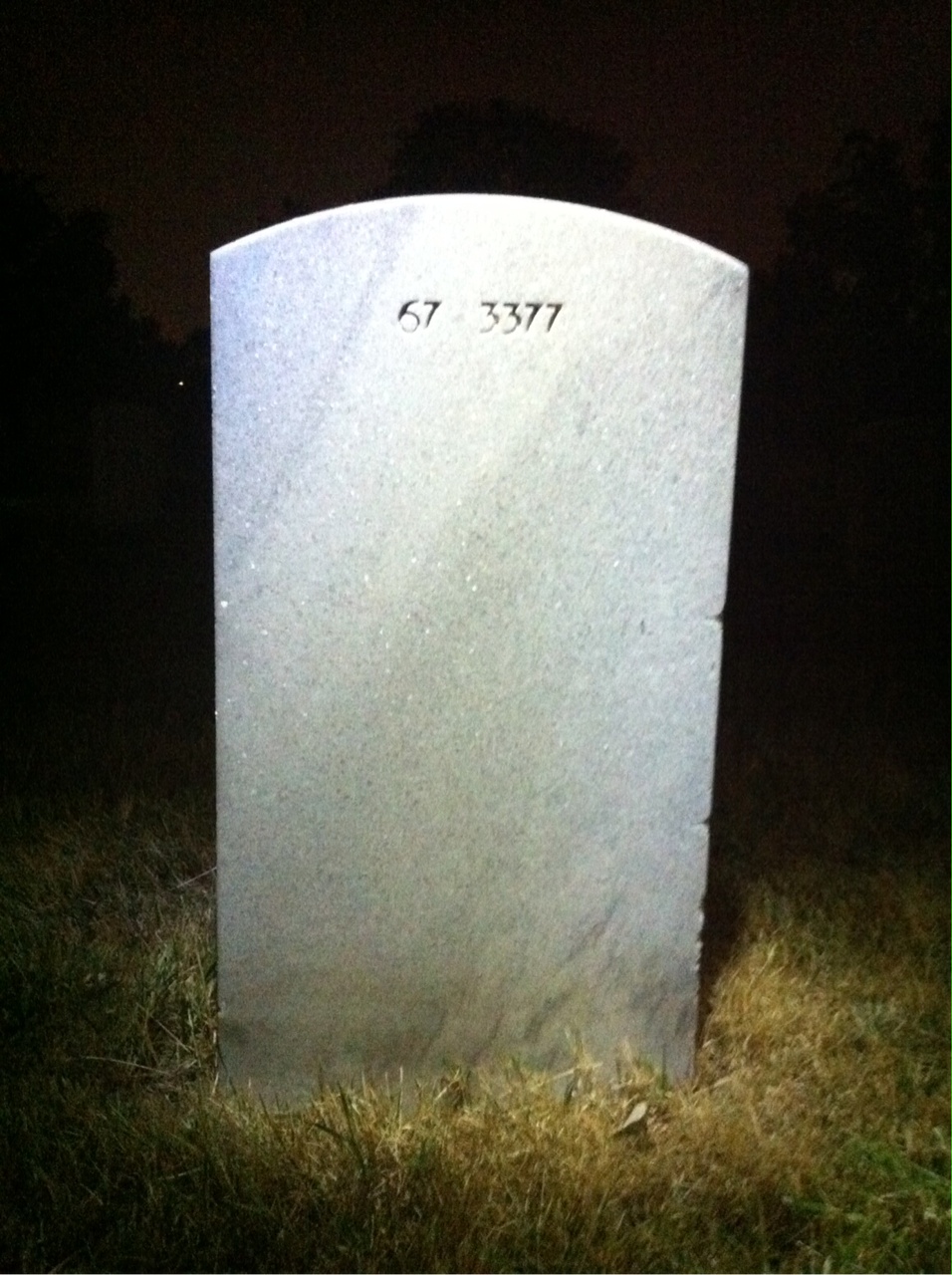 Back of headstone — Paul Mullane