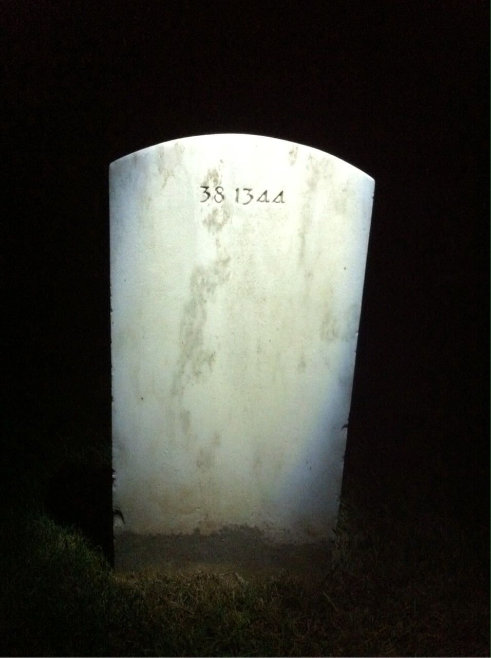 Back of headstone — Pietro Abate
