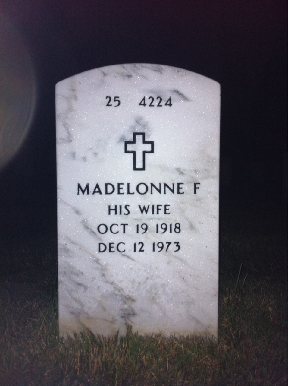 Back of headstone — Willis Boone