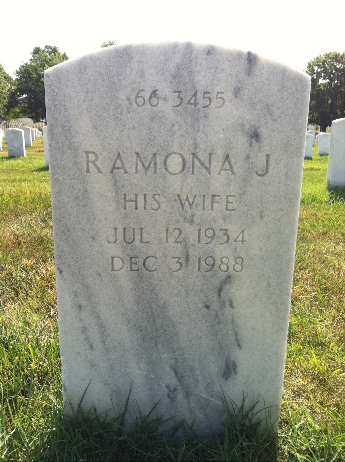 Back of headstone — John Morales