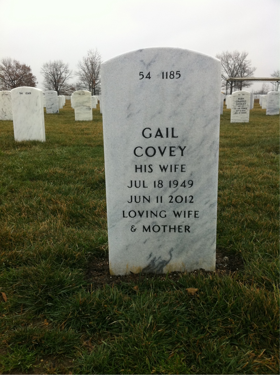 Back of headstone — Stephen Spearin