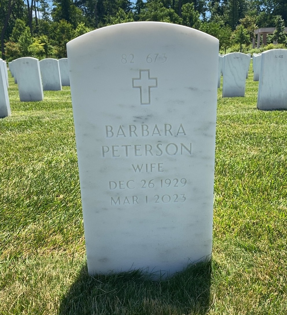 Back of headstone — Arthur Blair