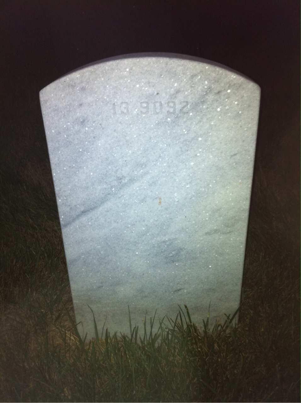 Back of headstone — Thomas Murphy