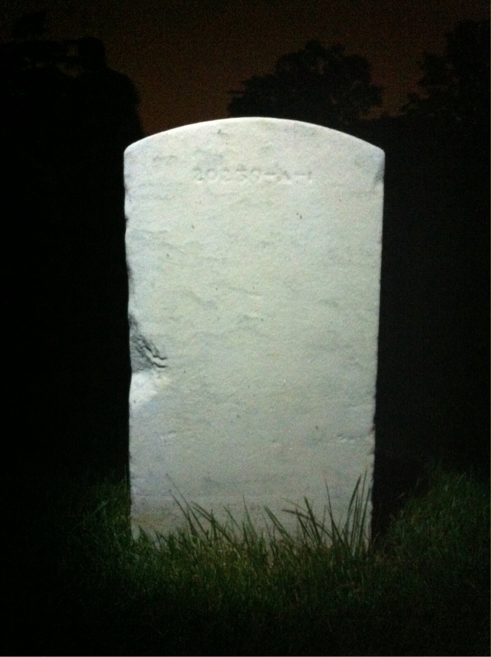Back of headstone — Donald Murphy