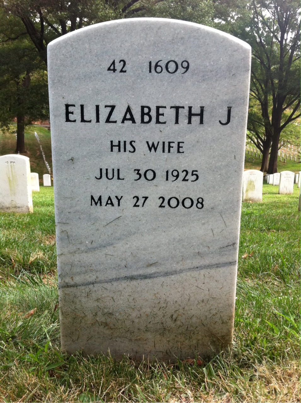 Back of headstone — Joseph Jakoboski
