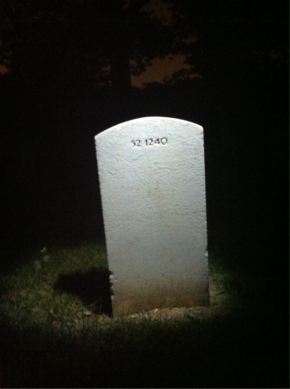Back of headstone — Terry Baldwin