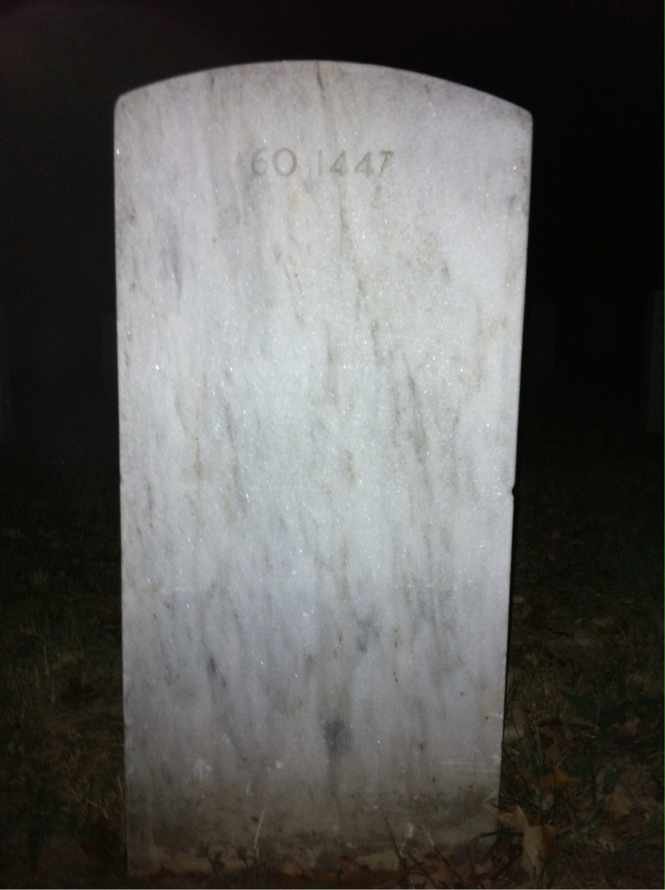 Back of headstone — William Rembert