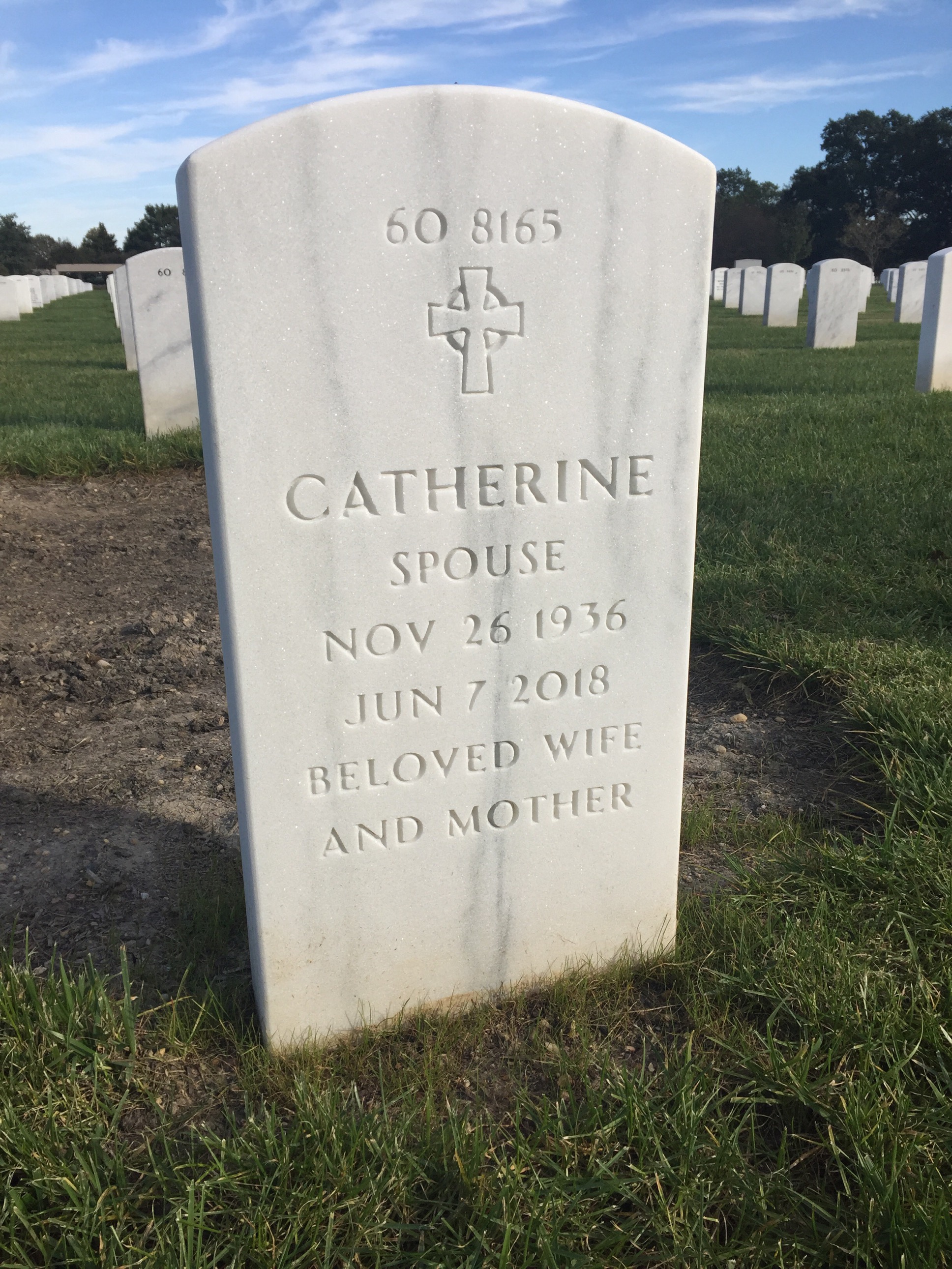 Back of headstone — Bernard Gallagher