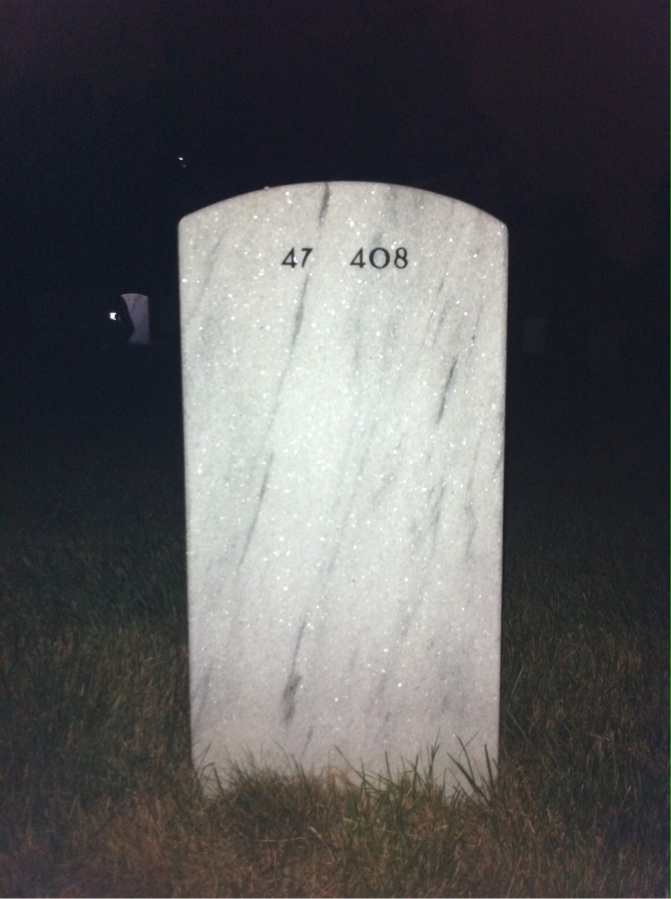 Back of headstone — August Barbero