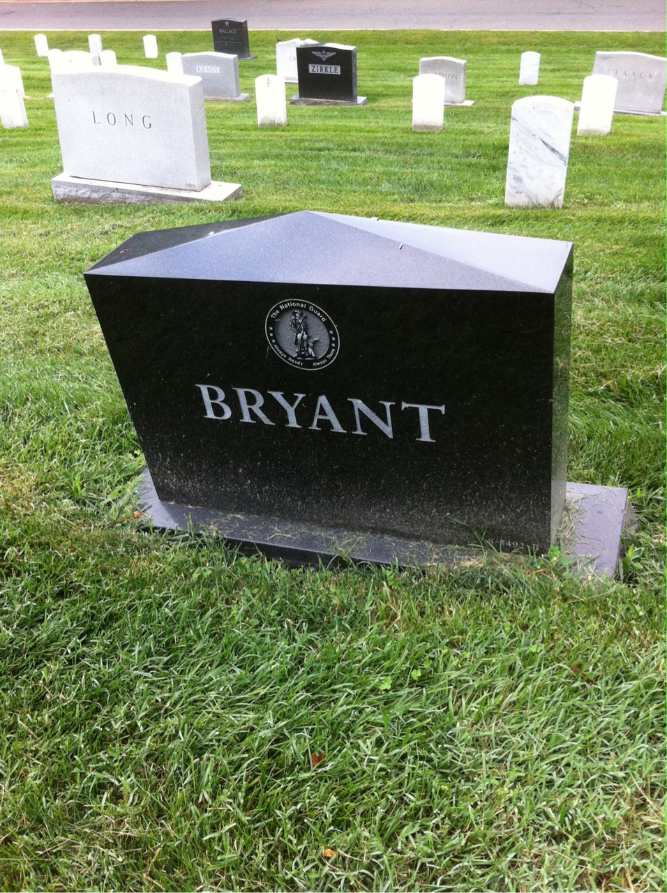 Back of headstone — Cunningham Bryant