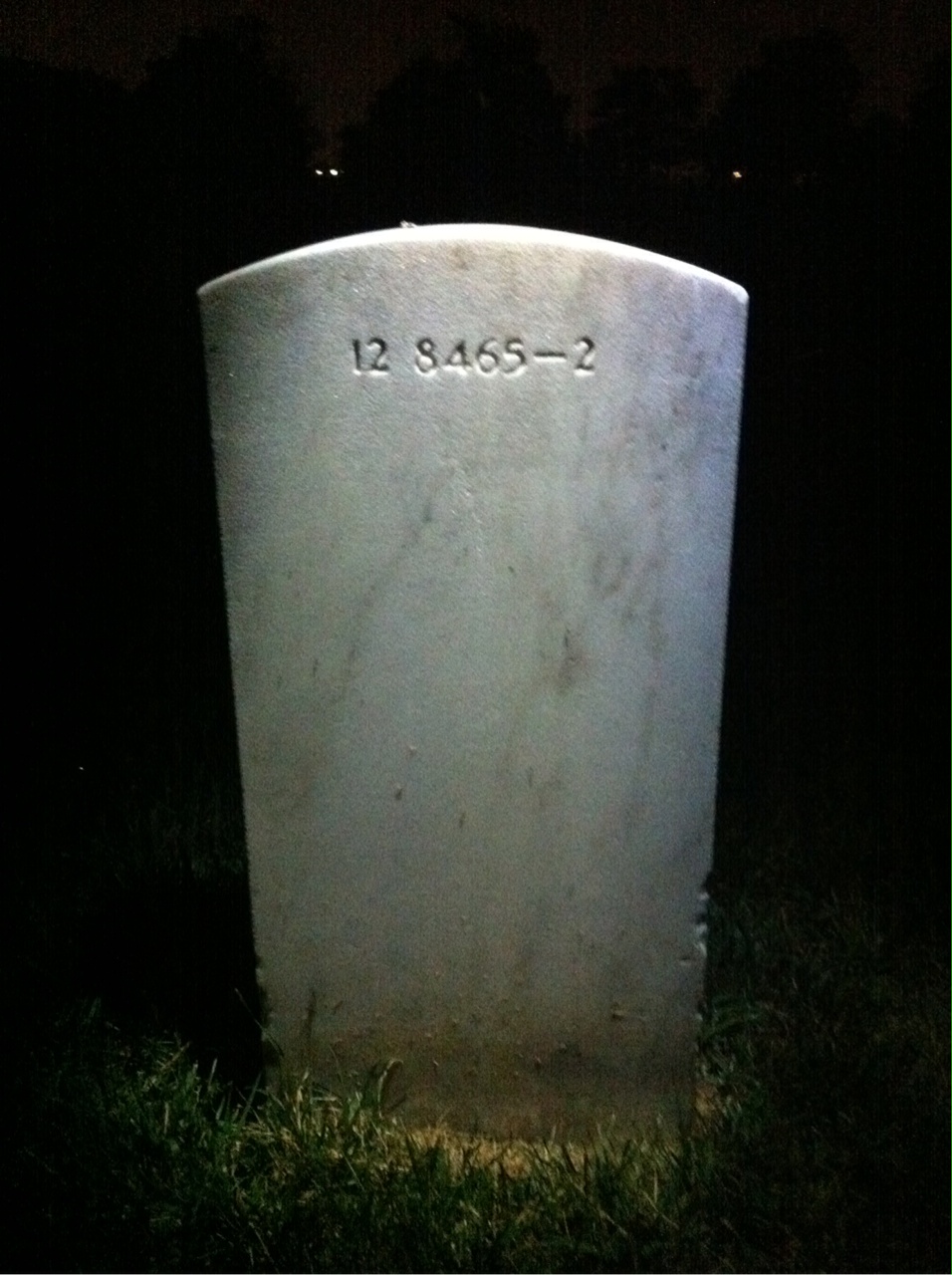 Back of headstone — Inocintes Baniz