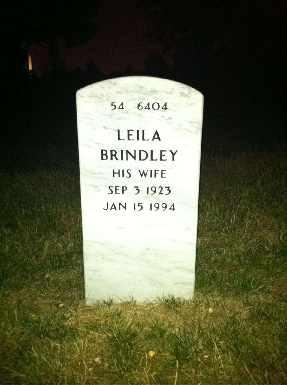 Back of headstone — Roland Cornwall