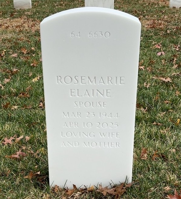 Back of headstone — Walter E White