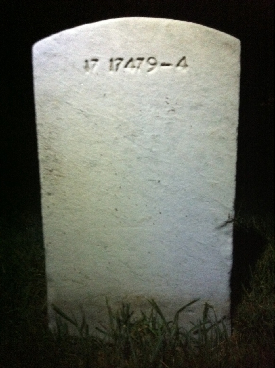 Back of headstone — Dick Ballard