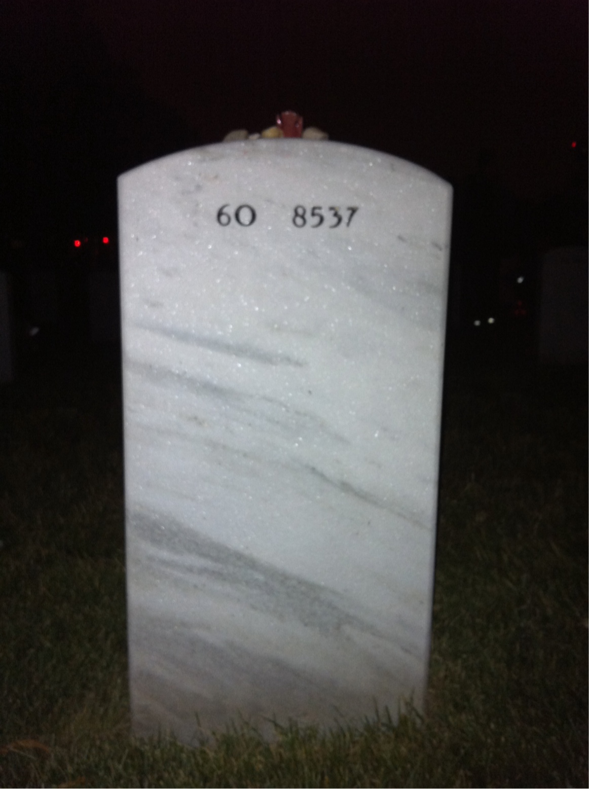 Back of headstone — Manuel Ruiz