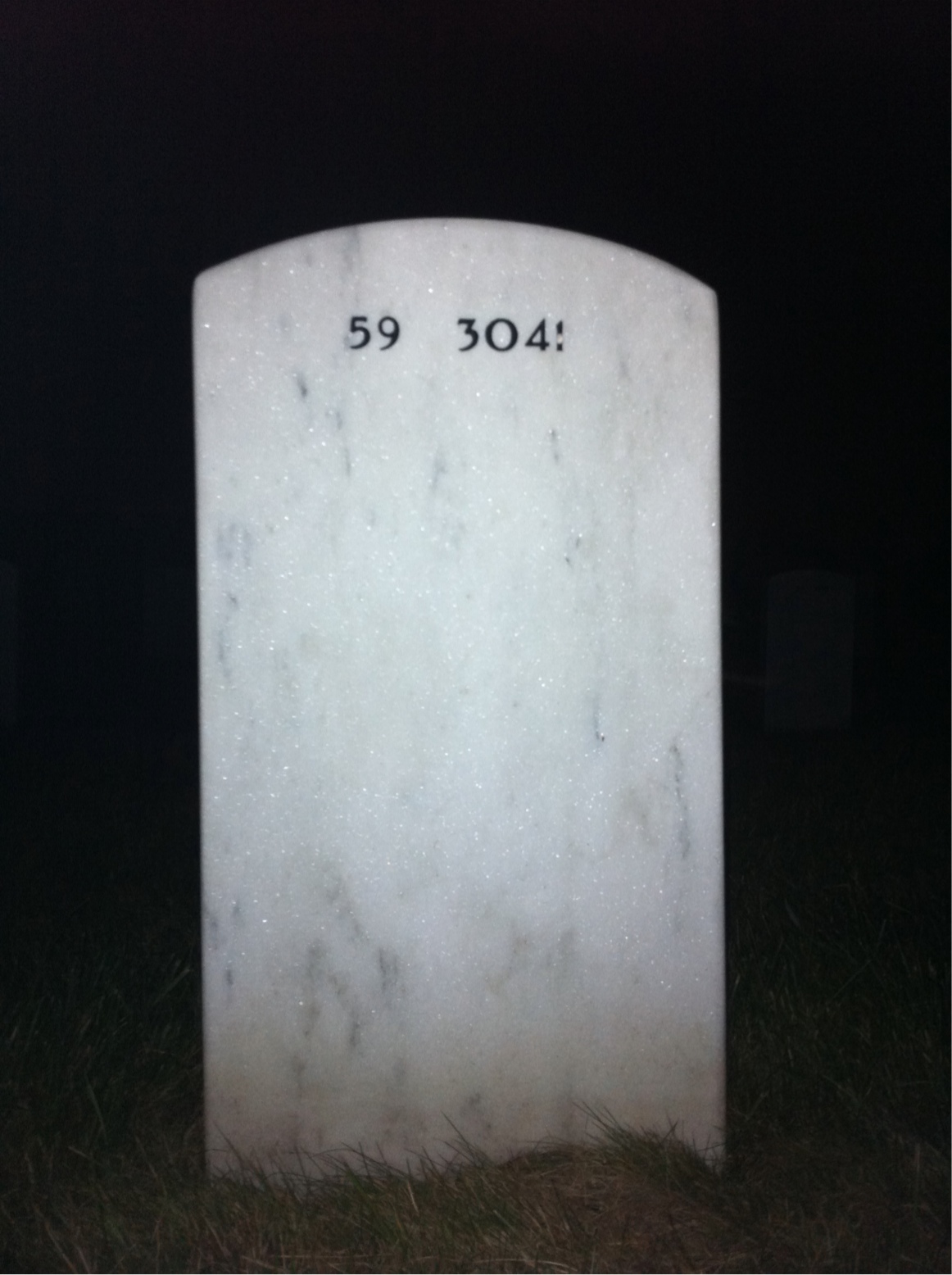 Back of headstone — Tamala Bond