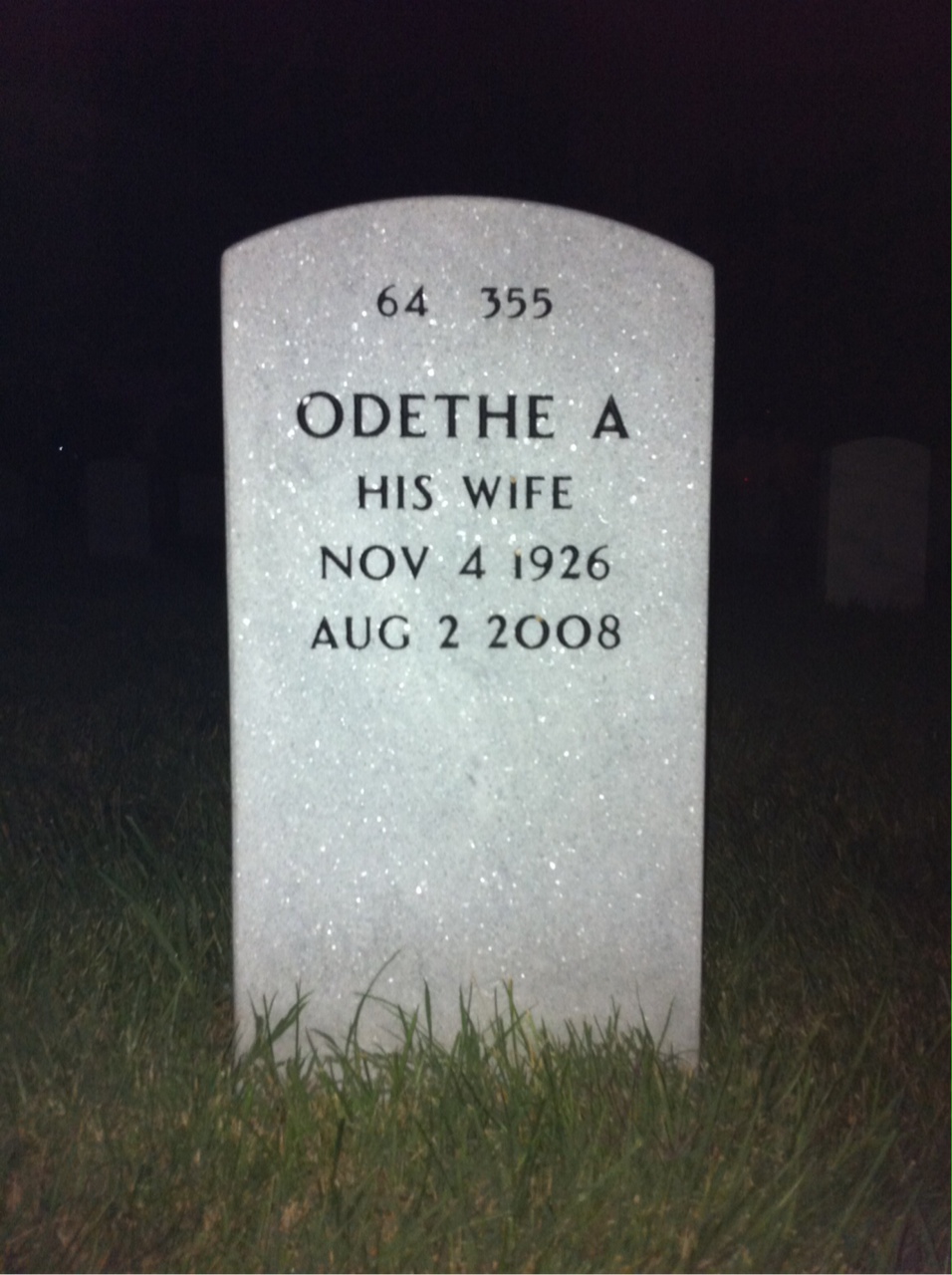 Back of headstone — Robert Klefsky
