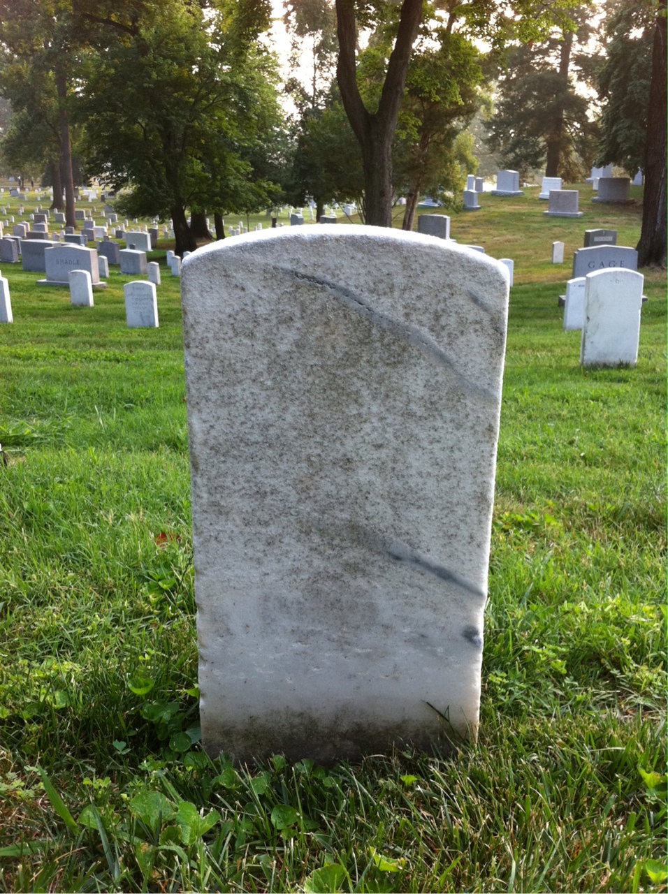 Back of headstone — Juliet Averill