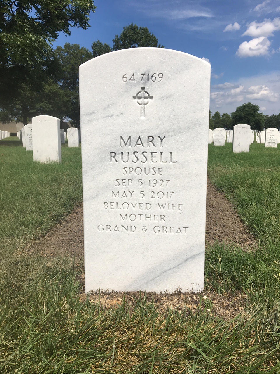 Back of headstone — John Higinbothom