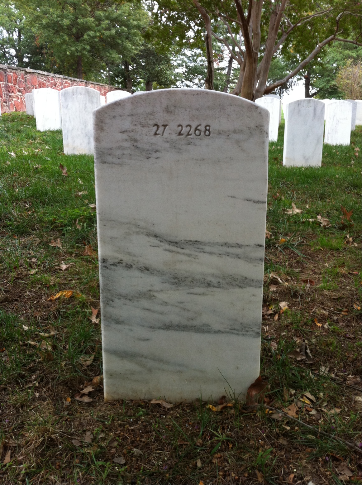 Back of headstone — Mary Morton
