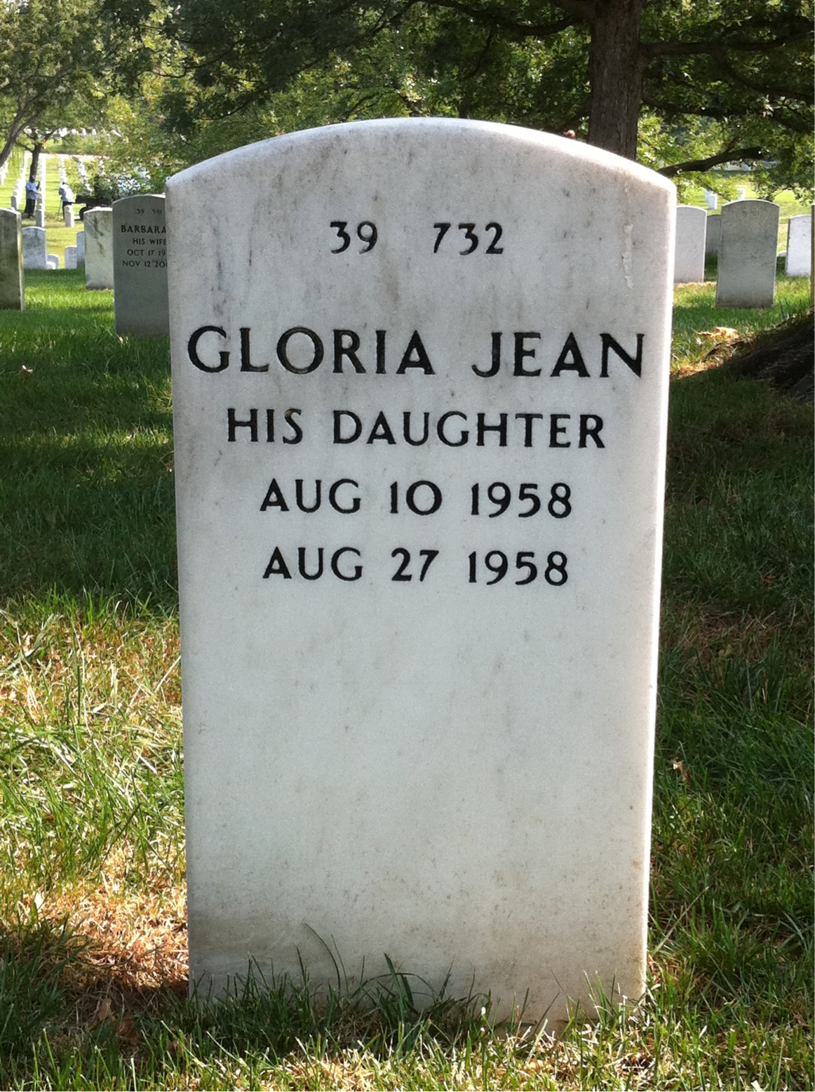 Back of headstone — Junior Nedrow