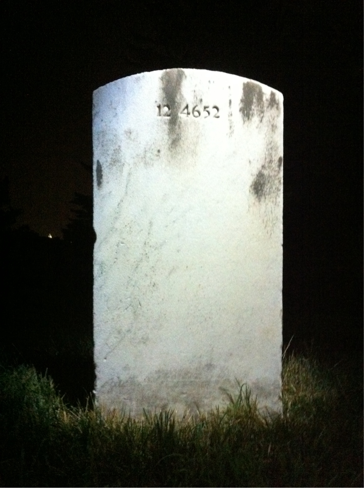 Back of headstone — Earl Muller