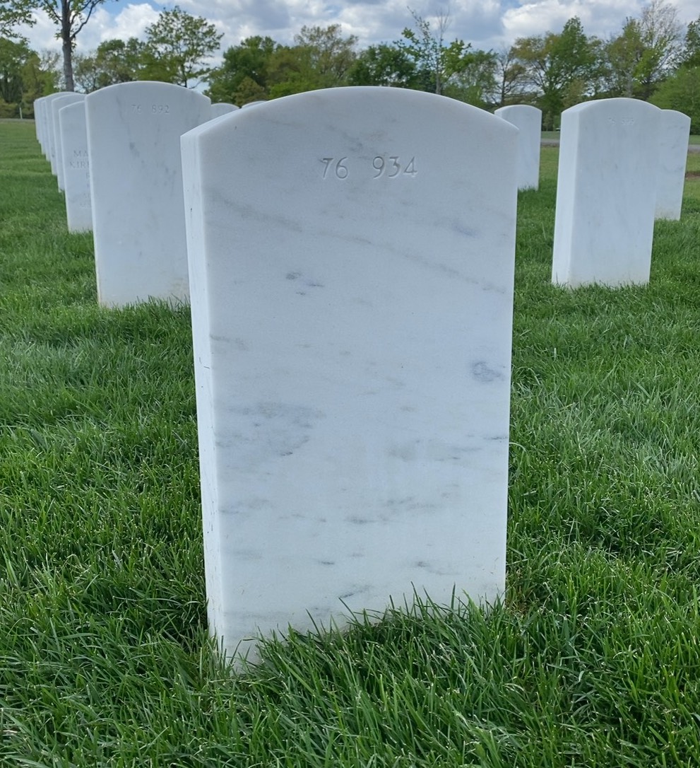 Back of headstone — Peter Millichap