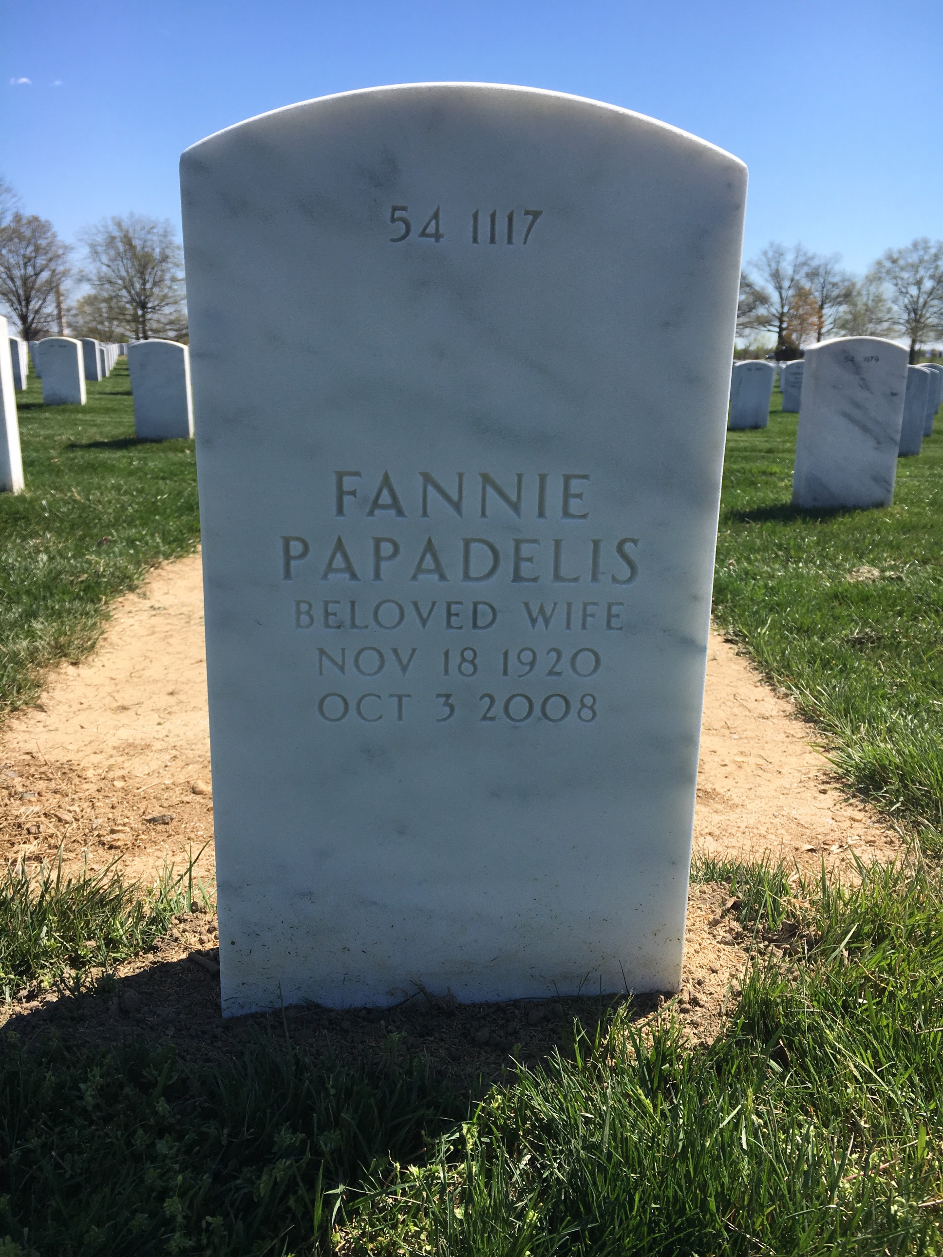 Back of headstone — Leonard Marks