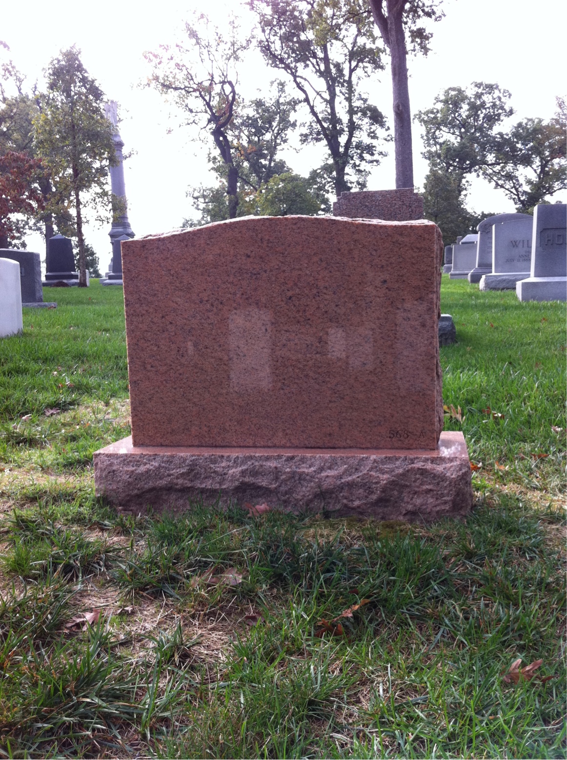 Back of headstone — John Pepper