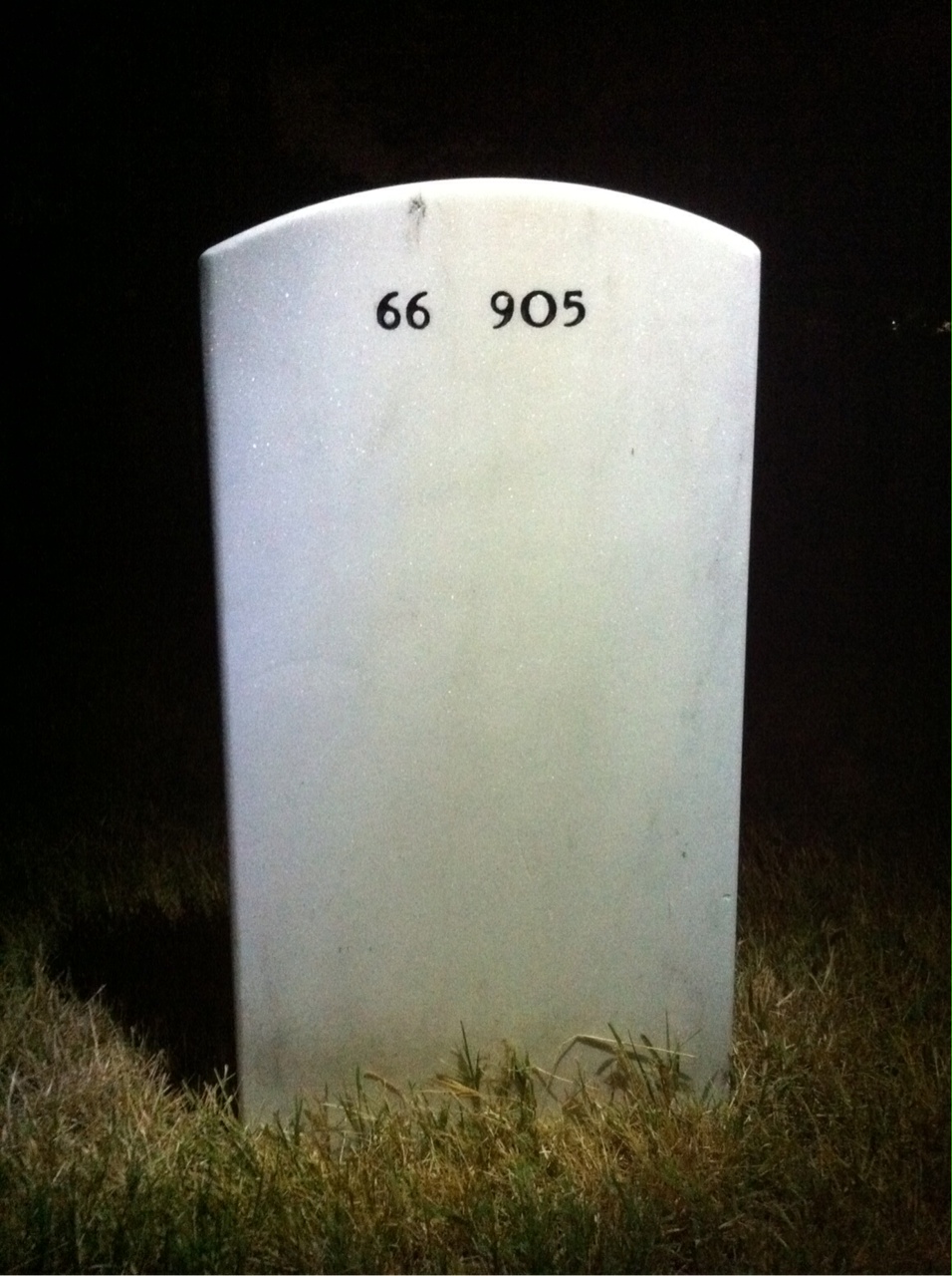 Back of headstone — James Smith