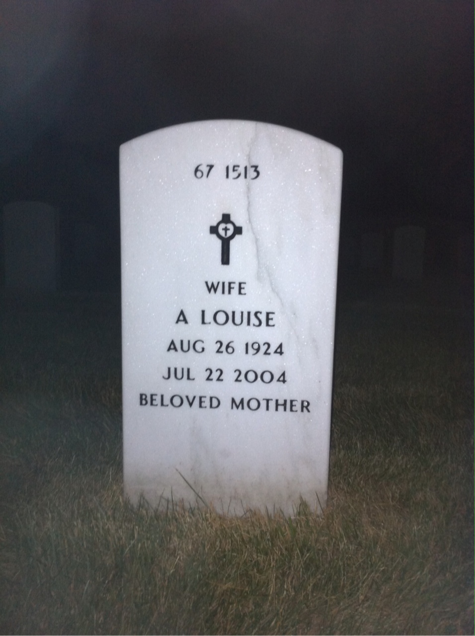 Back of headstone — Lawrence Francesconi