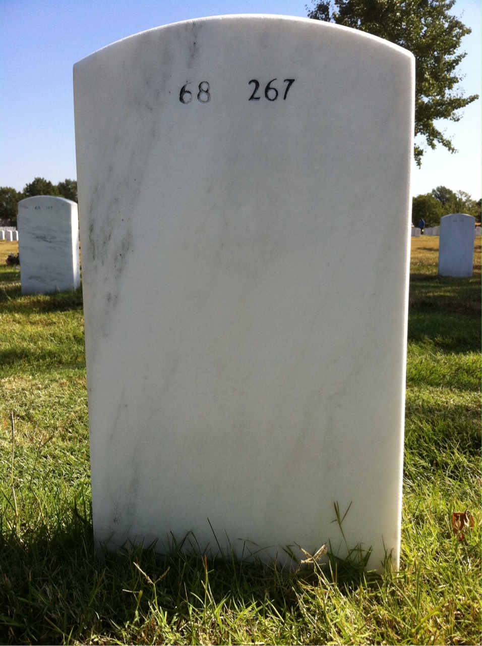 Back of headstone — Edward Woelfel