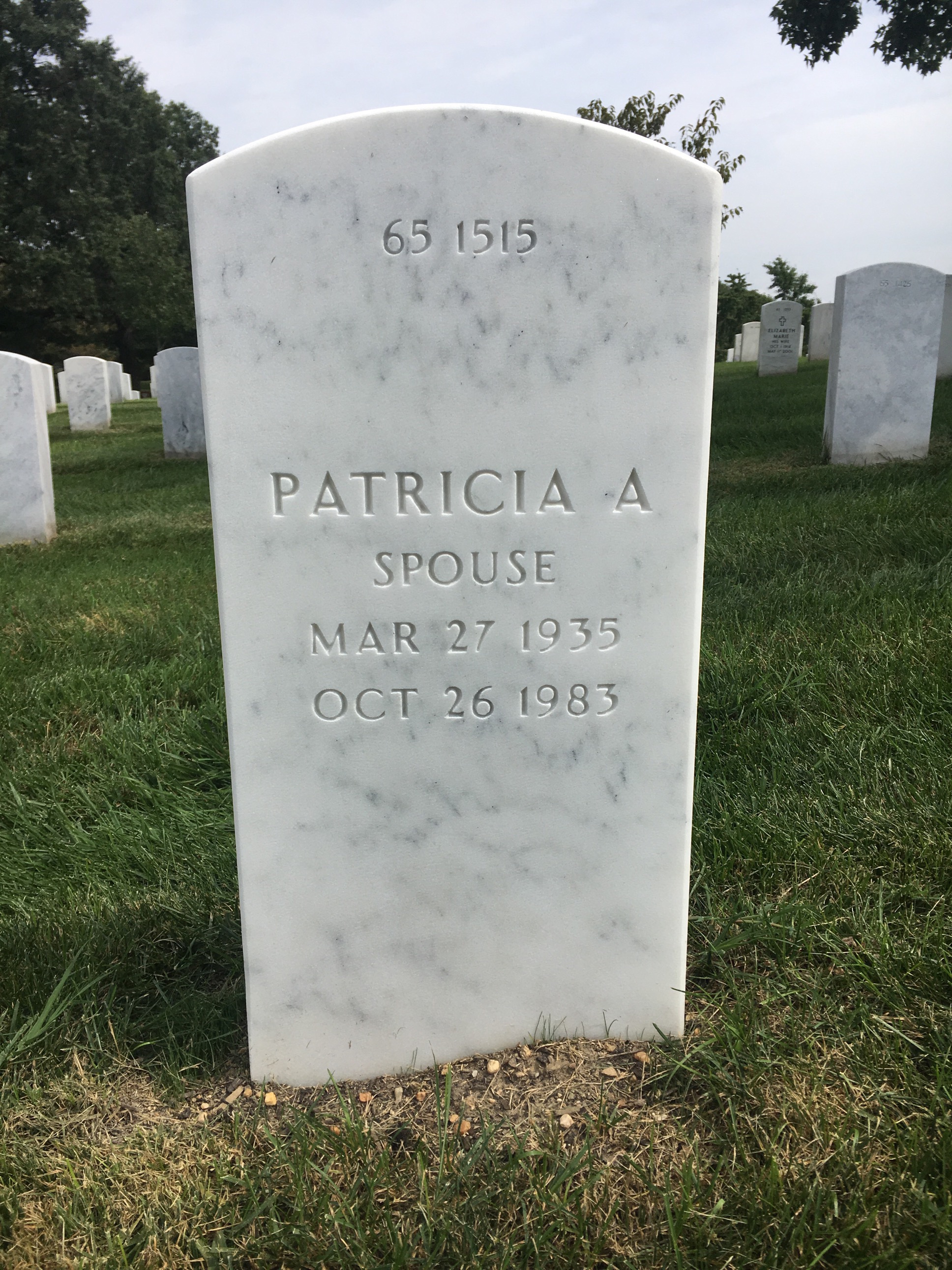 Back of headstone — John David Griffiths