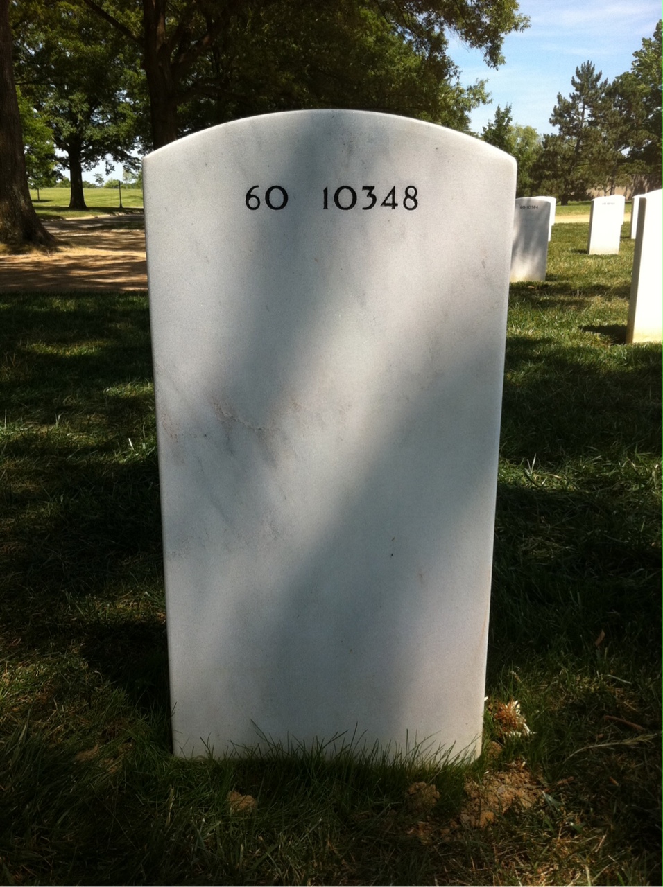 Back of headstone — Joshua Lloyd Wheeler
