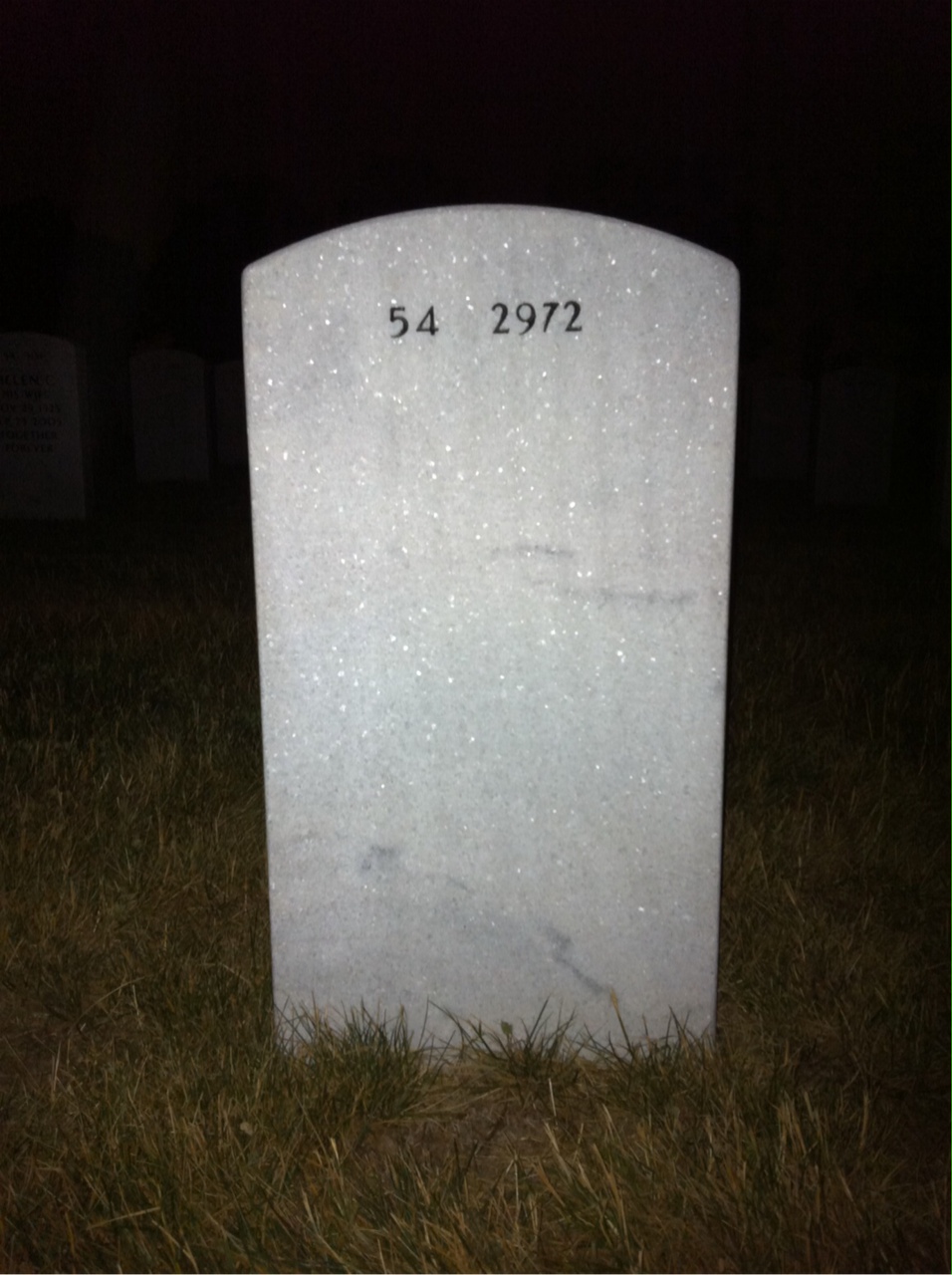 Back of headstone — Betty Williams