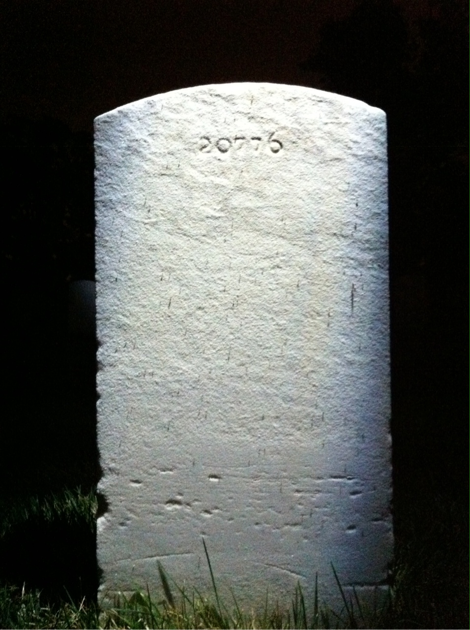 Back of headstone — James Myers