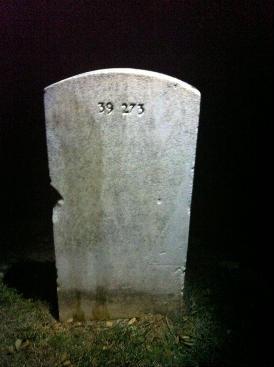 Back of headstone — William Mcsweeney