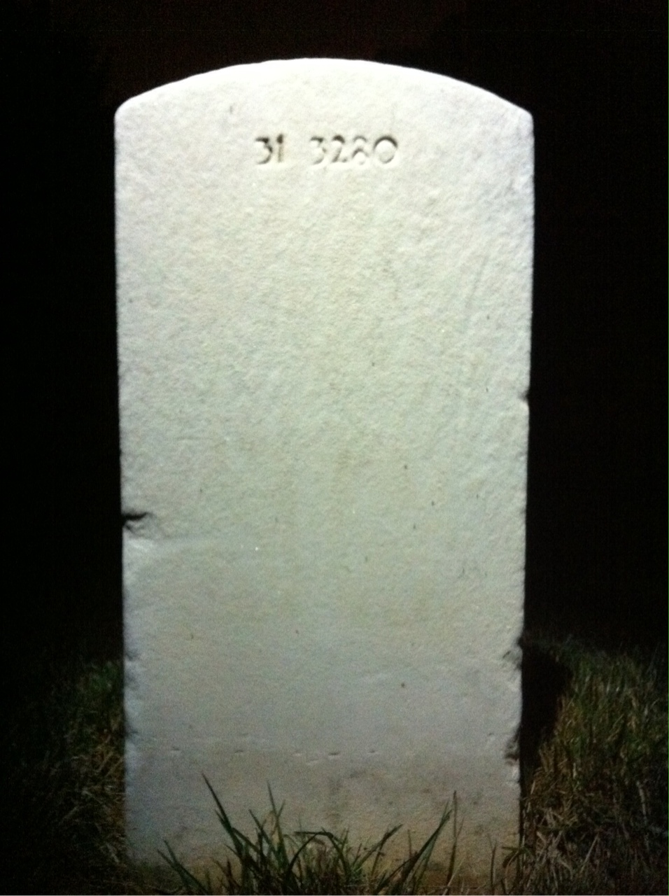 Back of headstone — Edith Cunningham