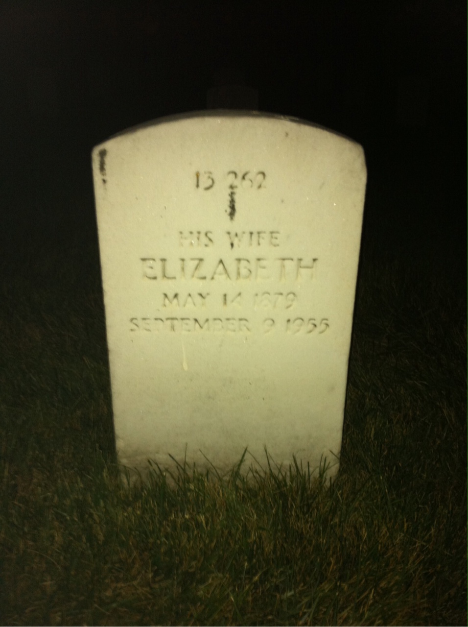 Back of headstone — Ralph Miller