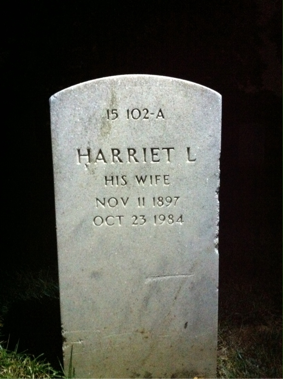 Back of headstone — Edwin Mund