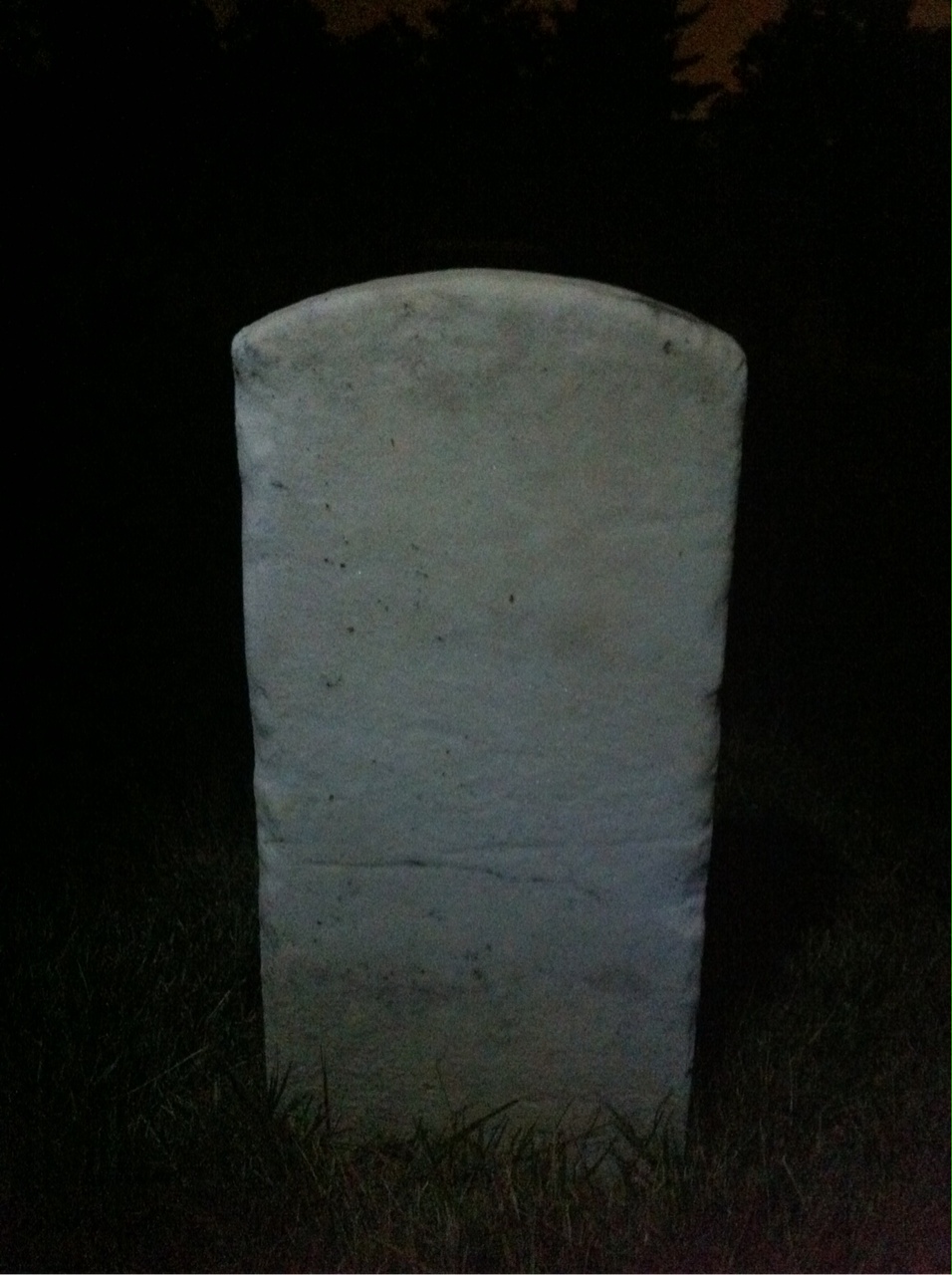 Back of headstone — Henry Montrose