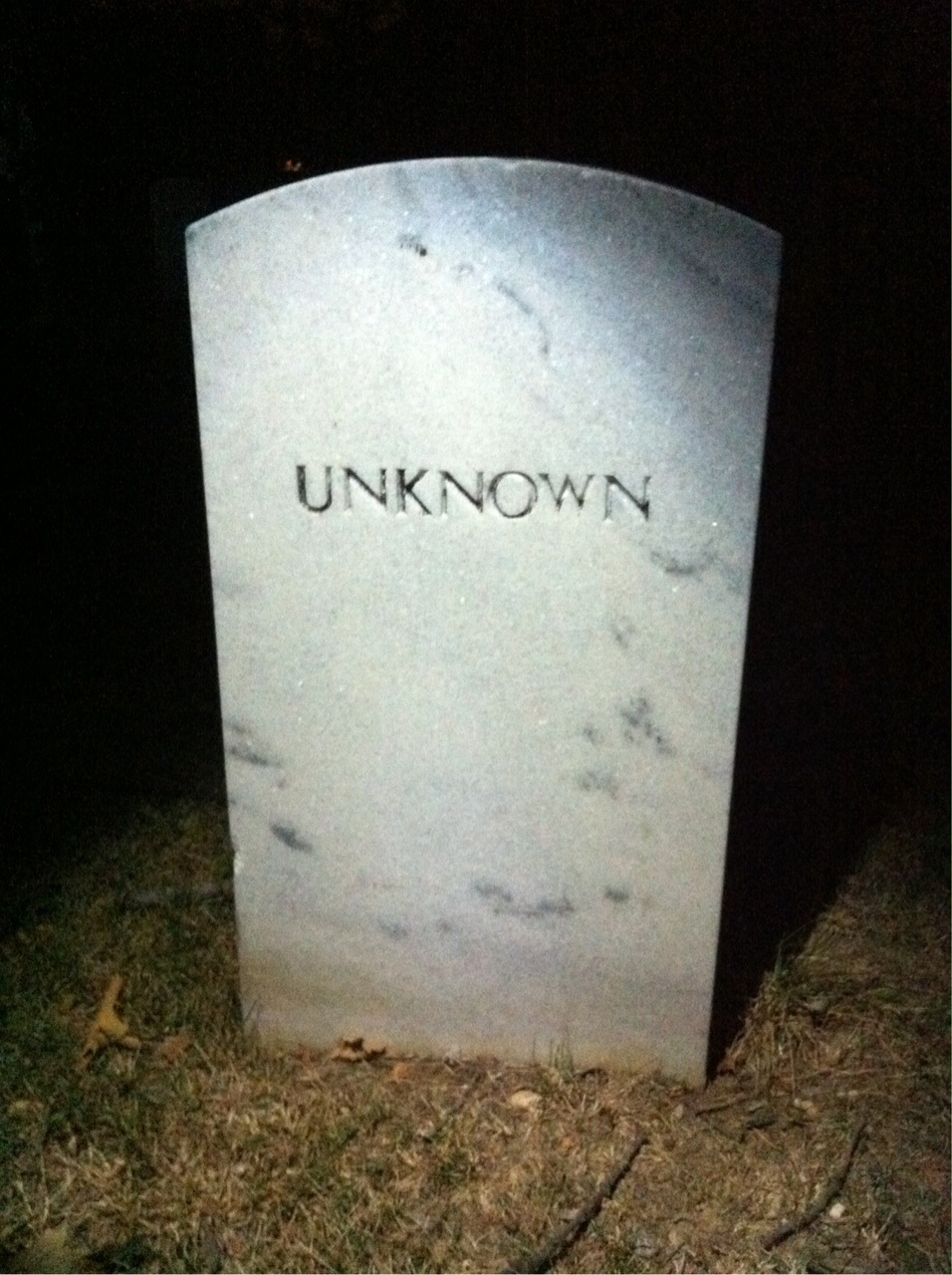 Headstone of Unknown Unknown