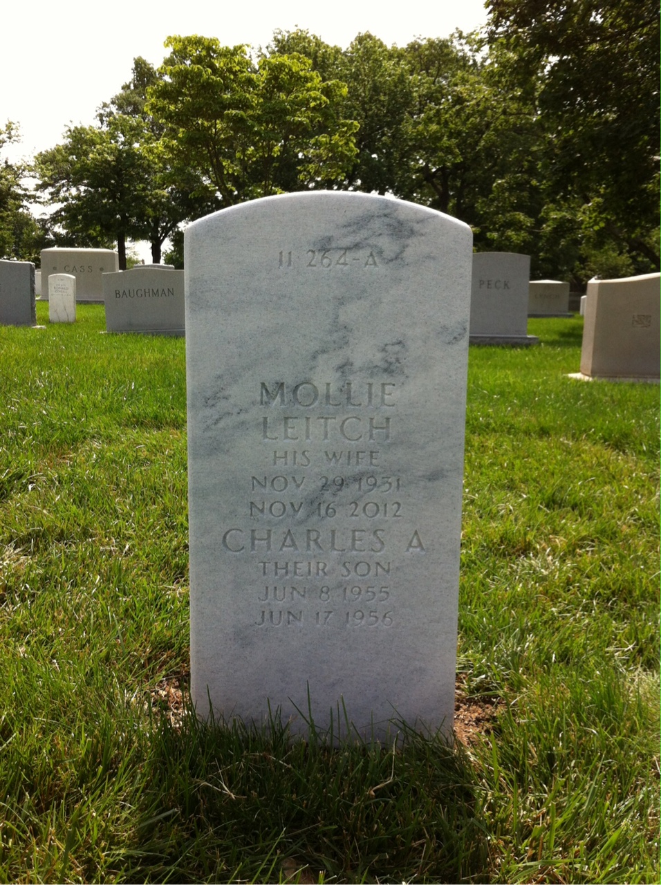 Back of headstone — Robert Kephart
