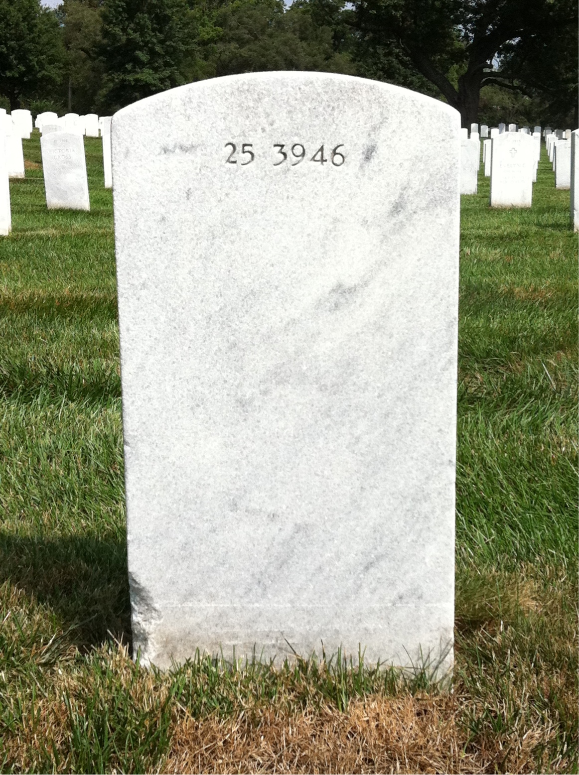 Back of headstone — John Polasko