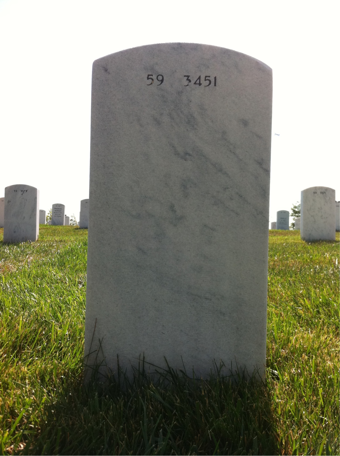 Back of headstone — Martin Detlie