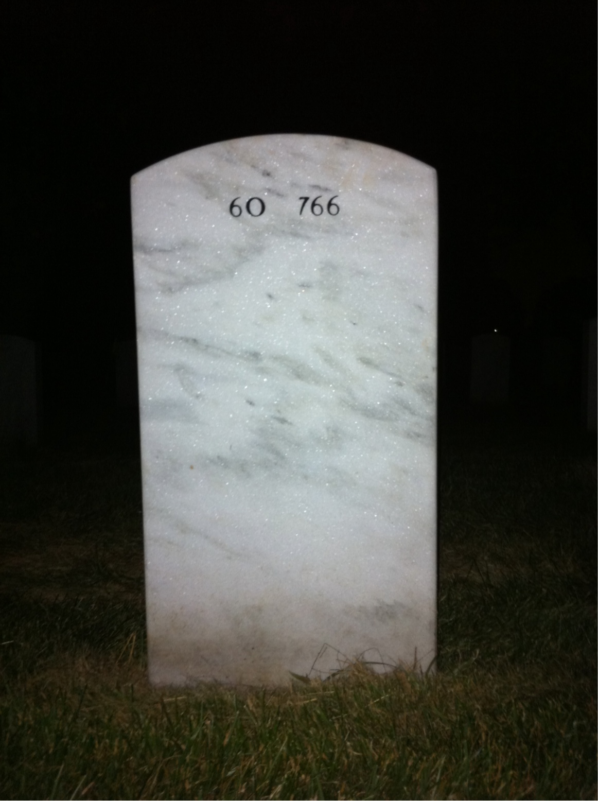 Back of headstone — Edwin Parker